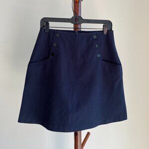 Sandro Navy Blue Sailor Skirt - 3